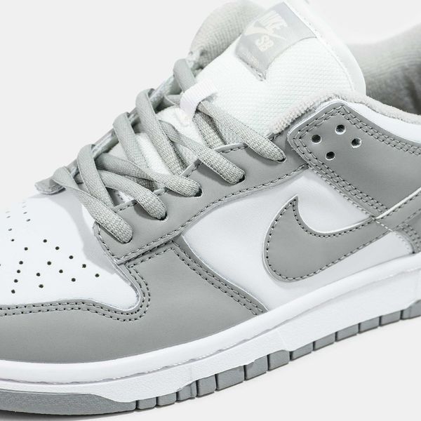 Кросівки Nike SB Dunk Low White Grey 11155-Сірий-36 фото Кросівки Nike SB Dunk Low White Grey 11155-Сірий-36 фото