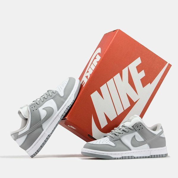 Кросівки Nike SB Dunk Low White Grey 11155-Сірий-38 фото Кросівки Nike SB Dunk Low White Grey 11155-Сірий-38 фото