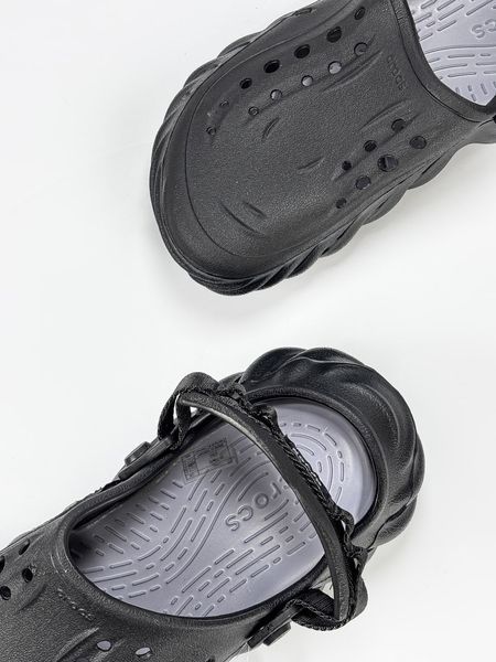Тапочки Crocs Echo Clog Black 21273-Чорний-36 фото Тапочки Crocs Echo Clog Black 21273-Чорний-36 фото