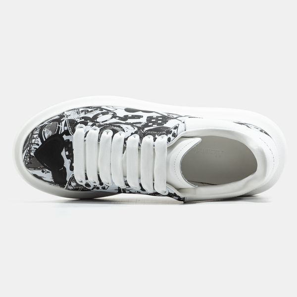 Кросівки Alexander McQueen White Black 24232-Мультиколір-36 фото Кросівки Alexander McQueen White Black 24232-Мультиколір-36 фото