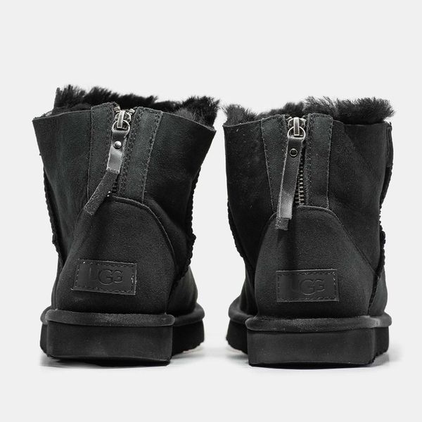 Уггі UGG Classic Mini Zip 10011-Чорний-36 фото