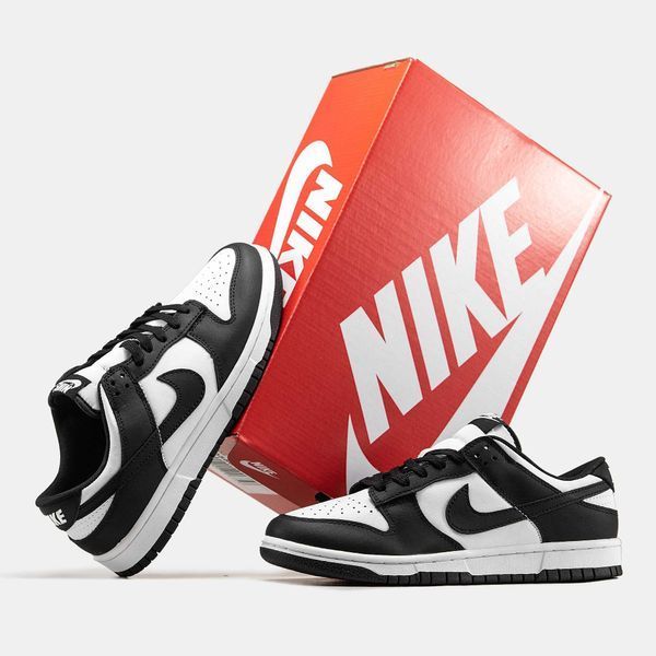 Кросівки Nike SB Dunk Low White Black 06183-Чорний-38 фото Кросівки Nike SB Dunk Low White Black 06183-Чорний-38 фото
