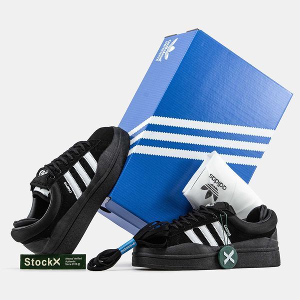 Кросівки Adidas Campus x Bad Bunny Black White 12765-Чорний-36 фото