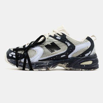 Кросівки New Balance 530 Custom Beige Black Silver Edition 22409-Мультиколір-36 фото