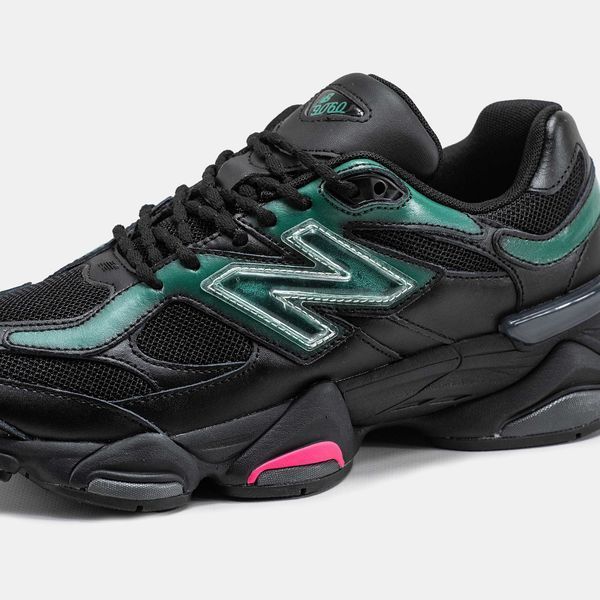 Кросівки New Balance 9060 x Mowalola Burglarwear Black Teal Pink 12233-Чорний-41 фото