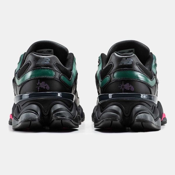 Кросівки New Balance 9060 x Mowalola Burglarwear Black Teal Pink 12233-Чорний-41 фото