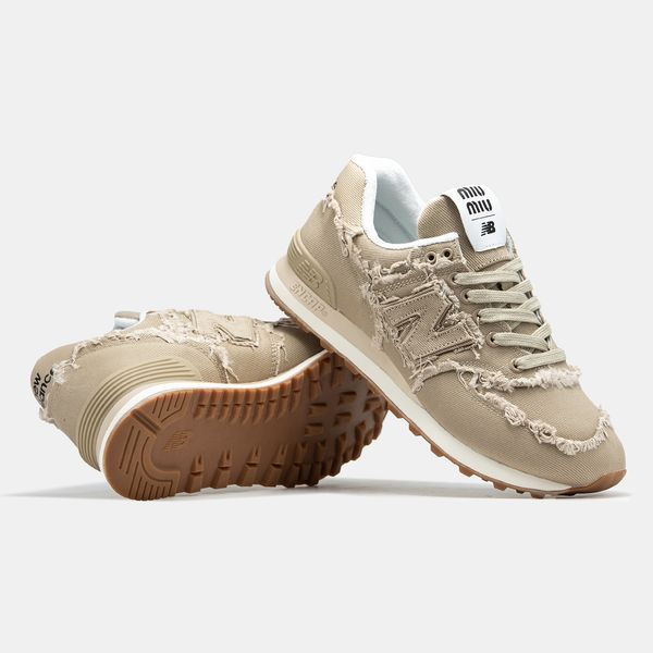 Кросівки New Balance 574 x MIU MIU BEIGE 19417-Бежевий-36 фото Кросівки New Balance 574 x MIU MIU BEIGE 19417-Бежевий-36 фото