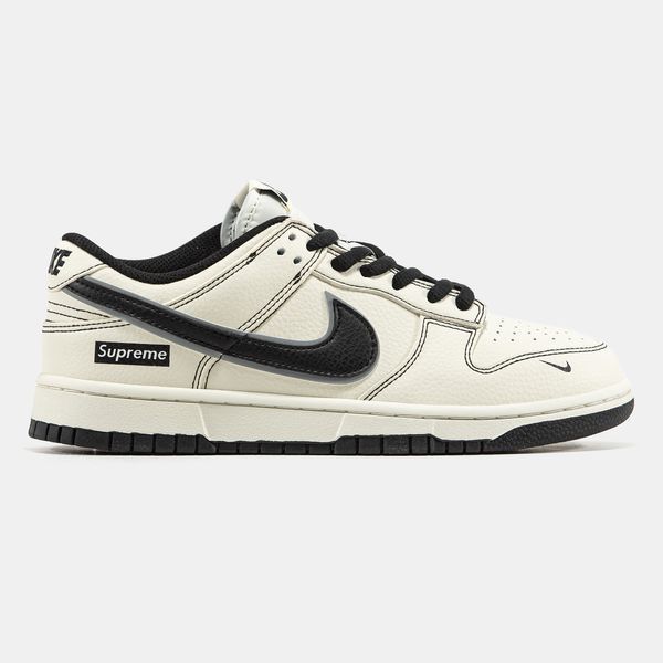Кросівки Nike SB Dunk Low x Supreme Beige Black 24167-Бежевий-36 фото Кросівки Nike SB Dunk Low x Supreme Beige Black 24167-Бежевий-36 фото