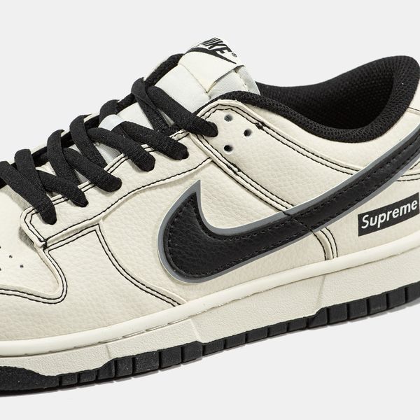 Кросівки Nike SB Dunk Low x Supreme Beige Black 24167-Бежевий-36 фото Кросівки Nike SB Dunk Low x Supreme Beige Black 24167-Бежевий-36 фото