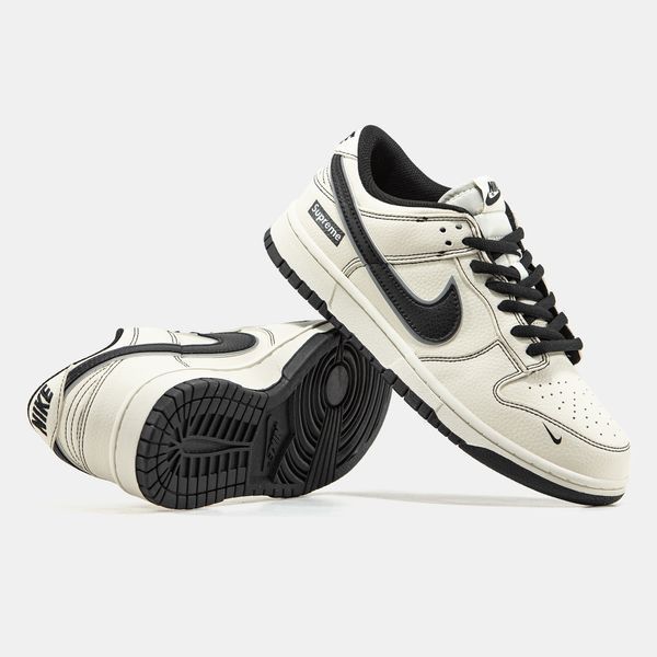 Кросівки Nike SB Dunk Low x Supreme Beige Black 24167-Бежевий-36 фото Кросівки Nike SB Dunk Low x Supreme Beige Black 24167-Бежевий-36 фото