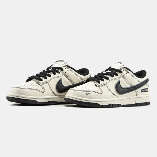 Кросівки Nike SB Dunk Low x Supreme Beige Black 24167-Бежевий-36 фото Кросівки Nike SB Dunk Low x Supreme Beige Black 24167-Бежевий-36 фото