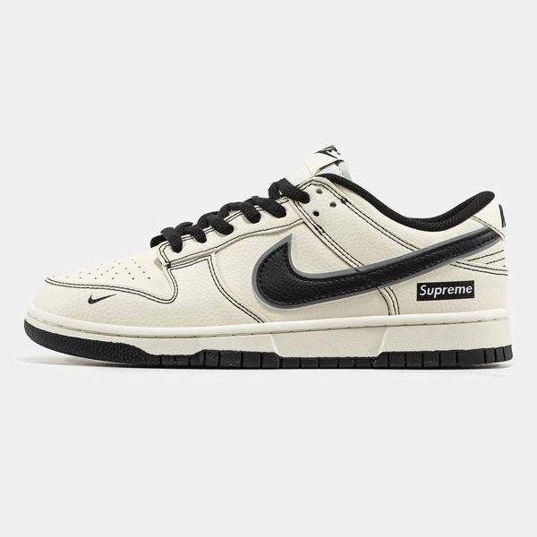 Кросівки Nike SB Dunk Low x Supreme Beige Black 24167-Бежевий-36 фото Кросівки Nike SB Dunk Low x Supreme Beige Black 24167-Бежевий-36 фото